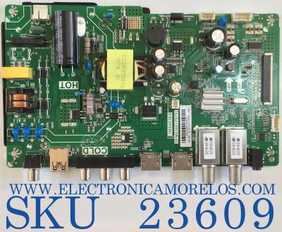 MAIN FUENTE PARA TV PANAVOX / J18124396 / TP.MS3663.PB782 / 02-SH763B-C189000 / 3MS663E0 /   32D1200 / ESTA TARJETA ES CHINA Y ES UTILIZADA EN DIFERENTES MARCAS Y MODELOS / ENTRAR A DESCRIPCIÓN DEL PRODUCTO