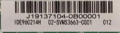 MAIN FUENTE PARA TV MASTERTECH / 02-SVMS3663-CG01 / J19137104 / TP.MS3663.PA581 / 3MS663Q0 / 02-SVMS3663-CG01 / ESTA TARJETA ES CHINA Y ES UTILIZADA EN DIFERENTES MARCAS Y MODELOS / ENTRAR A DESCRIPCIÓN DEL PRODUCTO - Imagen 2