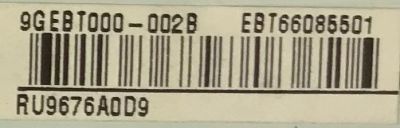 MAIN PARA LG OLED SMART TV ULTRA HD 4K CON HDR RESOLUCION (3840 x 2160) / NUMERO DE PARTE EBT66085501 / EAX68303205(1.0) / EAX68303205 / PANEL LE770AQD (AL)(A1) / MODELO OLED77C9PUA / OLED77C9PUB / OLED77C9PUA.BUSWLJR / OLED77C9PUB.BUSYLJR - Imagen 3