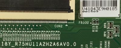 T-CON PARA TCL·ROKU TV 4K UHD HDR SMART TV / NUMERO DE PARTE LJ94-41843E / 18Y_R75HU11A2H2A6AV0.0 / 41843E / PANEL´S LVU750NEBL / LVU750NDBL / MODELOS 75Q825 / 75R615 - Imagen 2