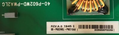 FUENTE DE PODER PARA SMART TCL / 08-P602W0L-PW210AA / 40-P602WD-PWA2LG / 40-P602WD-PWA2LG / PANEL LVU750NEBL SD9W02 / MODELO 75Q825 - Imagen 2