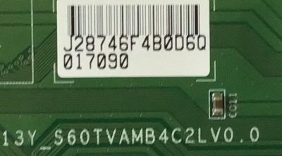 T-CON PARA TV VIZIO / LJ94-28746F / 13Y_S60TVAMB4C2LV0.0 / 28746F / MODELOS E320FI-B2 LWZQPKMQ / ELEFW323 / LE-32GCL-C - Imagen 2