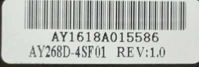 FUENTE DE PODER PARA TV HAIER / AY1618A015586 / AY268D-4SF / AY268D-4SF01 / PANEL CN65XB7B00 / MODELO 65UF2505 - Imagen 2