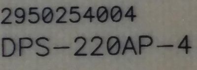 FUENTE DE PODER PARA TV SANYO / NUMERO DE PARTE 1AV4U20C48900 / DPS-0220AP-4 / 2950254004 / PANEL LC550EUD (SC)(A1) / MODELO DP55360 - Imagen 3