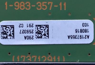 TARJETA DPJ PARA TV SONY / NUMERO DE PARTE A-2197-355-A / 1-983-357-11 / 173712911 / A2197355A / PANEL YD85009UNG01 / MODELO XBR-65A9F / XBR65A9F - Imagen 3