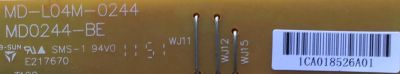 FUENTE DE PODER PARA TV BLUSENS / NUMERO DE PARTE 1CA018526A01 / MD-L04M-0244 / MD0244-BE  / PANEL MT215DW01 V.0 / MODELO M94R22C - Imagen 2