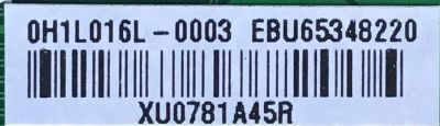 MAIN PARA SMART TV LG  4K UHD CON HDR / NUMERO DE PARTE EBU65348220 / EAX68253605 (1.1) / PANEL NC430DGG-AAGX1 / MODELO 43UM6910PUA.BUSYLJM - Imagen 2