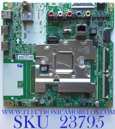 MAIN PARA SMART TV LG  4K UHD CON HDR / NUMERO DE PARTE EBU65348220 / EAX68253605 (1.1) / PANEL NC430DGG-AAGX1 / MODELO 43UM6910PUA.BUSYLJM