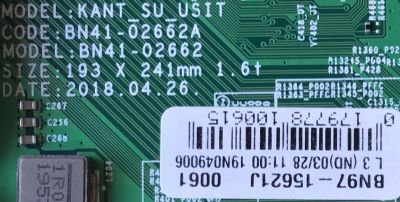 MAIN PARA TV SAMSUNG 4K·UHD·HDR ((SMART TV)) / NUMERO DE PARTE BN94-14106J / BN41-02662A / BN97-15621J / BN9414106J / PANEL CY-GN070HGPV1H / DISPLAY CC700PV1D VER.01 / MODELOS UN70NU6900 / UN70NU6900FXZA YA02 / UN70TU7000 / UN70TU7000WXZA UB03 - Imagen 2