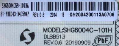 FUENTE DE PODER PARA TV PIONEER / NUMERO DE PARTE 81-PBE043-H4C59AP / SHG6004C-101H / DLBB513 / 20190909 / SHG6004C59-101HA / PANEL LVU430CSDX / MODELO PLE-43S11UHD - Imagen 2