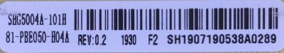 FUENTE DE PODER PARA TV PIONEER / NUMERO DE PARTE 81-PBE050-H04A / SHG5004A-101H / DLBB556 / 20190108 / MODELO PLE-43S09UHD - Imagen 2