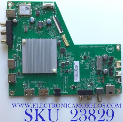 MAIN PARA SMART TV VIZIO 4K UHD CON HDR RESOLUCION (3840 x 2160) / NUMERO DE PARTE XKCB02K015 / 715GB003-M0B-B00-004G / (X)XKCB02K01510X / PANEL TPT550U1-QVN05.U REV:S5DB1H / DISPLAY T550QVN05.D / MODELO M55Q8-H1 LTYWZLKW