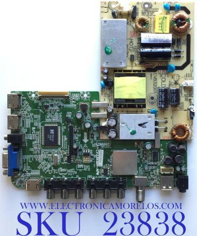 MAIN FUENTE PÁRA TV SEIKI / 34H0386A / 33H029204550 / CV3393BH-APW / CVB32001 / 1.80.43.00204 / BLSPO-002434-1805 / BLS-SA130309-01 / PANEL LD390CA01 / MODELO SE39FT11