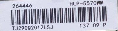 FUENTE DE PODER PARA SMART TV HISENSE / NUMERO DE PARTE 264446 / RSAG7.820.8847/ROH / HLP-5570WM / PANEL JHD650X3U81-TA\S0\FJ\GM\ROH / MODELO 65H8G - Imagen 3
