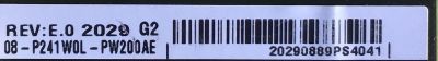 FUENTE DE PODER PARA TV TCL / NUMERO DE PARTE 08-P241W0L-PW200AE / 40-P241WL-PWE1CG / P241W / E56334 / PANEL LVU550NDJL CD9W07 V1 / LVU650NDJL / DISPLAY ST5461D12-5 VER.2.2 / MODELOS 50S535 / 55S531 / 55S535 / 65S531 / 65S535 - Imagen 3