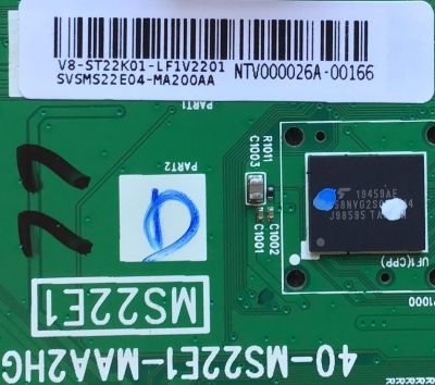 MAIN PARA TV TCL·ROKU 4K·UHD·HDR (3840 x 2160) / NUMERO DE PARTE SVSMS22E04-MA200AA / 40-MS22E1-MAA2HG / V8-ST22K01-LF1V2201 / PANEL V500DJ7-QE1 REV.T5 / MODELO 50S525 - Imagen 2