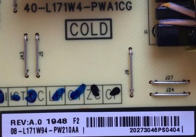 FUENTE DE PODER PARA TV TCL ORIGINAL / NUMERO DE PARTE 08-L171W94-PW210AA / 40-L171W4-PWA1CG / PANEL V500DJ7-QE1 REV.T5 / MODELO 50S525 / 50A527 - Imagen 2