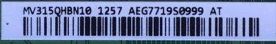 T-CON PARA MONITOR VIEWSONIC / NUMERO DE PARTE MV315QHBN10 / 47-6021095  / MV315QHB-N10 / PANEL TPT315B5-QHBN0.K REV:S5940E / MODELO VX3211-2K - Imagen 2