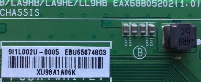 MAIN PARA TV LG / NUMERO DE PARTE  EBU65674803 / EAX68805202(1.0) / PANEL NC430DUE-ABFX1 / MODELO 43LT340H0UA.BUSFLJM - Imagen 2
