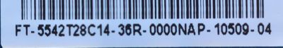 T-CON PARA TV RCA / NUMERO DE PARTE  55.42T28.C14 / T500HVD02.0  / 50T10-C00 / 5542T28C14 / PANEL T420HVN04 / MODELO LED42C45ROD - Imagen 2