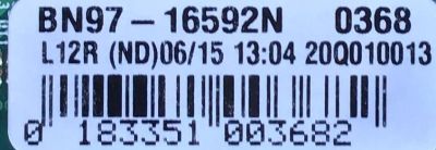 MAIN PARA SMART TV SAMSUNG QLED CON HDR RESOLUCION (3,840 x 2,160) / NUMERO DE PARTE  BN94-15333V / BN41-02749A / BN97-16592N / PANEL CY-TT055FMAV4H / MODELO QN55Q80TAFXZA AC02 - Imagen 2