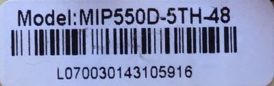 FUENTE DE PODER PARA TV SEIKI / NUMERO DE PARTE  MIP550D-5TH-48 / MIP550D-5TH / KB-5150 / PANEL LSC480HJ05 / MODELO SE48FY25 - Imagen 3