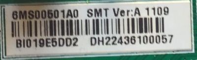 MAIN PARA TV DYNEX / NUMERO DE PARTE  6MS00501A0 / 569MS0701B / 224359P1 / BI019E5DD2 / 46MS70 / DH22436100057 / PANEL T460HW03 V.F / MODELO DX-46L261A12 - Imagen 3