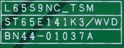 KIT PARA TV SAMSUNG QLED 4K SMART TV / NUMERO DE PARTE MAIN BN94-15362L / BN41-02749A / BN97-16919D / FUENTE BN44-01034A / BN4401034A / L65S9NA_TSM / LED DRIVER BN44-01037A / BN4401037A / L65S9NC_TSM / PANEL CY-TT065FLLV5H / MODELO QN65Q90TAFXZA FB03 - Imagen 7