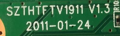 TARJETA DIGITAL PARA TV SEIKI / NUMERO DE PARTE  TI12101-1 / SZTHTFTV1911 V1.3 / 890-101-1911 / 20120423L02ZT01727 / PANEL T550H1-PS1-W01 VER.C1 / MODELO LE-55GB2 - Imagen 2