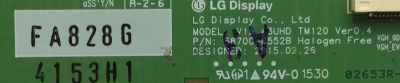 T-CON PARA TV LG / NUMERO DE PARTE  6871L-4153H / 6870C-0552B / 4153H / PANEL LC430EGE (FH)(M1) / MODELO 43UF6430-UB.BUSYLJR - Imagen 2