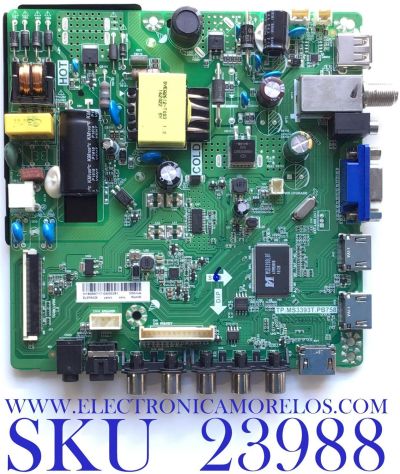 MAIN FUENTE PARA TV ELEMENT / NUMERO DE PARTE  H16050717 / TP.MS3393T.PB758 / 3200188017 / 22002A0121ST-V5 / 20EB 20180506_212036 / MODELO ELEFW328