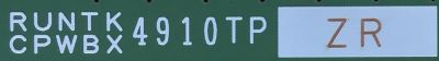 T-CON PARA TV SHARP / NUMERO DE PARTE  RUNTK4910TPZR / XF778WJN2 / CPWBX4910TP / QKITPF778WJN2 / QPWBXF778WJN2 / PANEL LK460D3GW8CZ / MODELO LC-46LE830U - Imagen 3