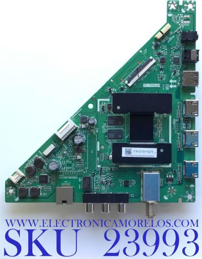 MAIN PARA TV TOSHIBA / NUMERO DE PARTE CN2T100001F / TD.T950.67 / CN2T100001F00DWALMK / PANEL K430WDCRA-VA250A6 / DISPLAY T430HVN01.0 / MODELO 43LF421U21