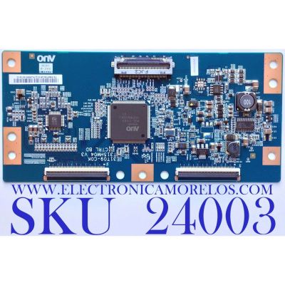 T-CON PARA TV SAMSUNG / NUMERO DE PARTE  55.46T04.C19 / T315HW04 V3 / 5546T04C19 / SUSTITUTA 5546T03C37 / PANEL T460HW04 V.4 / MODELO UN46C6300SFXZA AA11