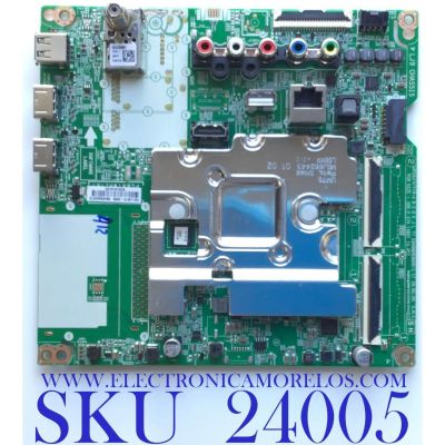 MAIN PARA TV LG 4K·UHD·HDR SMART TV / NUMERO DE PARTE EBU65202215 / EAX68253605 / EAX68253605(1.1) / 65202215 / PANREL NC430DQG-ABHX1 / DISPLAY HV430QUB-N1D / MODELOS 43UM7300PUA / 43UM7300PUA.BUSFLJM