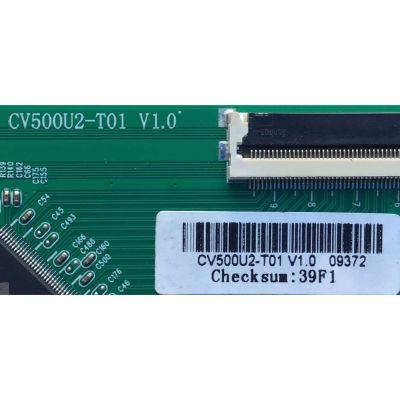 T-CON PARA TV SCEPTRE / NUMERO DE PARTE CV500U2-T01 V1.0 / CV500U2-T01 / PANEL'S V500U2-T01 / DCCV500U2-T01 / DISPLAY CV500U2-T01 REV:01 / MODELO W50 / W50 U515CV-UMRD8T - Imagen 2