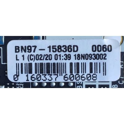 MAIN PARA SMART TV SAMSUNG QLED 4K UHD CON HDR RESOLUCION (3,840 x 2,160) / NUMERO DE PARTE  BN94-14485A / BN41-02697A / BN97-15836D / PANEL CY-TR065FLAV1H / MODELO QN65Q90RAFXZA AA01 - Imagen 3