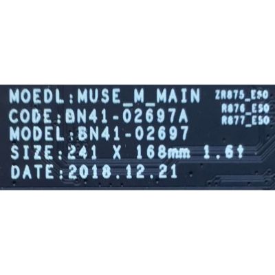 MAIN PARA SMART TV SAMSUNG QLED 4K UHD CON HDR RESOLUCION (3,840 x 2,160) / NUMERO DE PARTE  BN94-14485A / BN41-02697A / BN97-15836D / PANEL CY-TR065FLAV1H / MODELO QN65Q90RAFXZA AA01 - Imagen 2