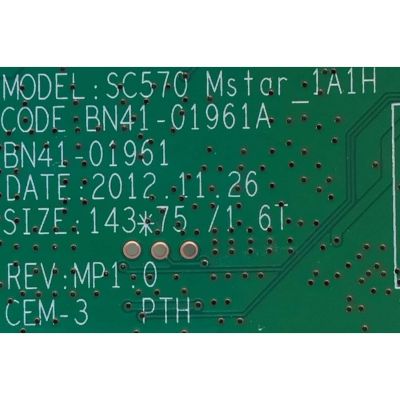 MAIN PARA MONITOR SAMSUNG / NUMERO DE PARTE  BN94-06162G / BN41-01961A / PANEL LTM270HL01 / MODELO LS27C570HS/ZA SH01 - Imagen 3