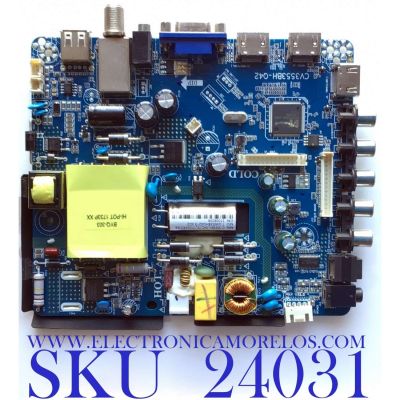 MAIN FUENTE PARA TV ELEMENT / NUMERO DE PARTE  21006206 / CV3553BH-Q42 / 7.D3553BHQ4213.3D2 / 78H10971709DA9044 / 20170905165731 / PANEL MD5541YTCF / MODELO ELEFW5517 / ELEFW5518