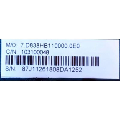 MAIN PARA TV ELEMENT / NUMERO DE PARTE 103100048 / CV838H-B / CV838H_B_11_170818 / 7.D838HB110000.0E0 / E18122-1-SY / H2E03104A0 / E254667 / E18112-SY / PANEL´S ST5461D07-1-XR-2 / LC546PU2L02 / MODELO E4STA5517 - Imagen 4