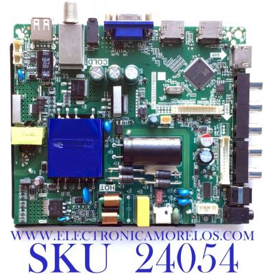 MAIN FUENTE PARA TV ELEMENT / NUMERO DE PARTE 21006185 / TP.MS3553.PB801 / W17080874 / LSC550FN02-V / W17080874-1A08340 / 20170817 / PANEL MD5532YTSF / MODELO ELEFW5517