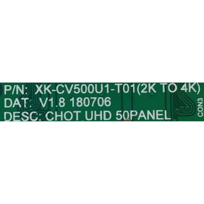 T-CON PARA TV ELEMENT / NUMERO DE PARTE  XKCV500U1T01 / XK-CV500U1-T01(2K TO 4K) / PANEL CV500U1-T01 / MODELO E2SW5018 - Imagen 3