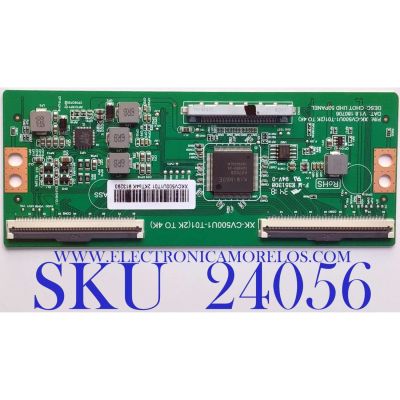T-CON PARA TV ELEMENT / NUMERO DE PARTE  XKCV500U1T01 / XK-CV500U1-T01(2K TO 4K) / PANEL CV500U1-T01 / MODELO E2SW5018