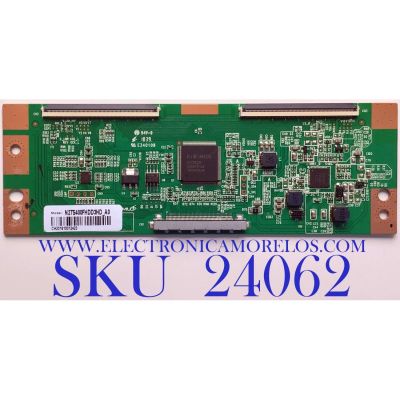 T-CON PARA TV ELEMENT / N2TS400FHDD3HD_A0 / CH201810012423 / MODELO E2SW3918