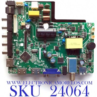 MAIN FUENTE PARA TV ELEMENT / NUMERO DE PARTE  U18112764 / TP.MS3553.PB819 / U18112764-0A04342 / PANEL C320X18-E8C-H / MODELOS ELFW328 / ELEFW328