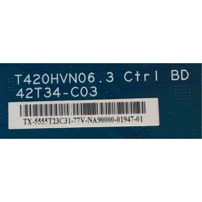 T-CON PARA TV ELEMENT / NUMERO DE PARTE  55.55T23.C31 / T420HVN06.3 / 5555T23C31 / 42T34-C03 / PANEL MD5533YTAF / MODELO ELEFW5517 - Imagen 2