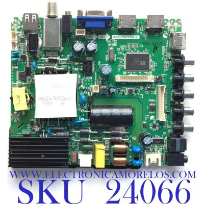 MAIN FUENTE PARA TV ELEMENT / NUMERO DE PARTE  K17041493 / TP.MS3393.PB801 / K17041493-0A02410 / 142355 / 170505 / MODELO ELFW5017