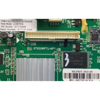 MAIN FUENTE PARA TV ELEMENT / NUMERO DE PARTE  8142127632022 / ST6308RTU-AP1 / 2017070100283 / T201705097B / 060148 / 40E79314C45A / PANEL CN385CN9520 / MODELO ELSW3917BF - Imagen 2