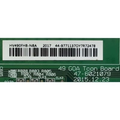 T-CON PARA TV SAMSUNG / NUMERO DE PARTE 44-9771137O / 47-6021079 / HV490FHB-N8A / 44-97711370 / MODELOS CLEDTV4917SM / UN49J5200 / UN49J5200AFXZX BA03 - Imagen 2